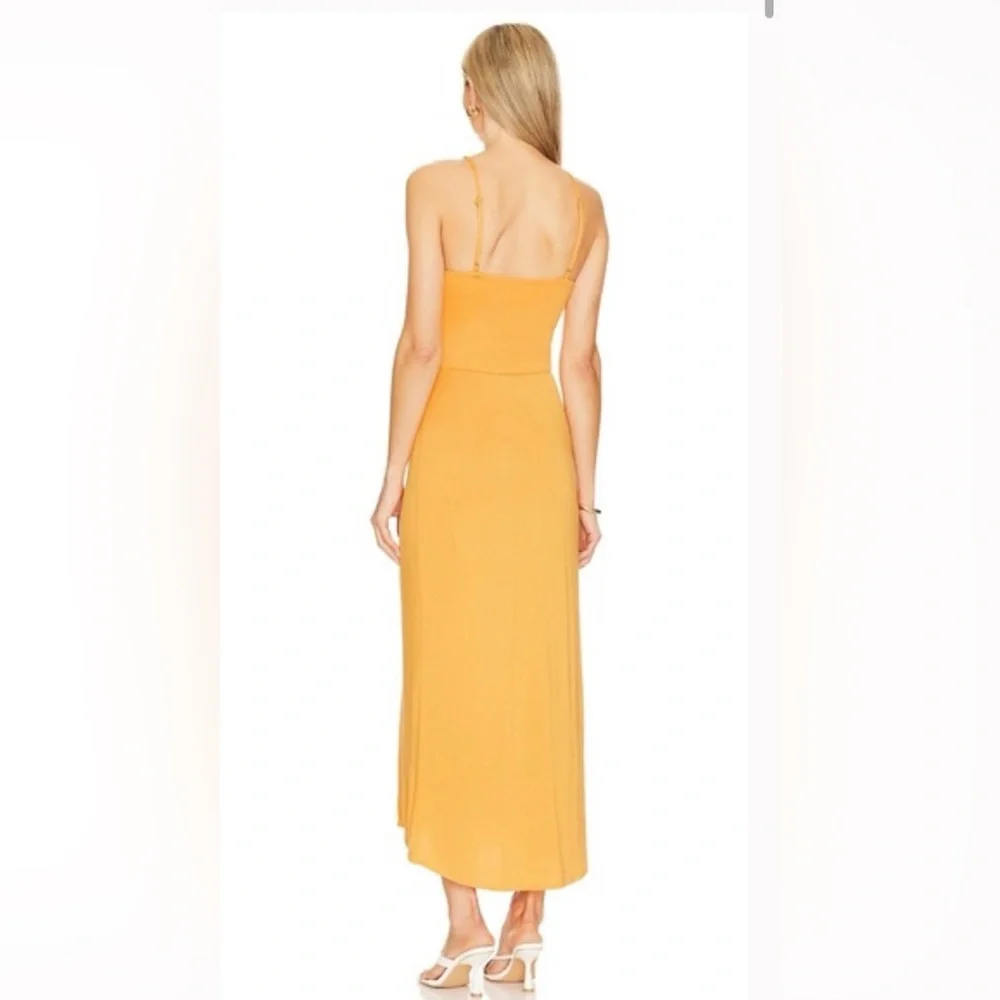 L*SPACE Aya Maxi Dress Orange Mango Size S NWOT - Picture 2 of 9